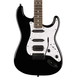 Fender Player Fusion Stratocaster HSS E-Gitarre in limitierter Auflage, schwarz (E-Gitarre, Ahorn, Ebenholz, Erle), Gitarre, Schwarz