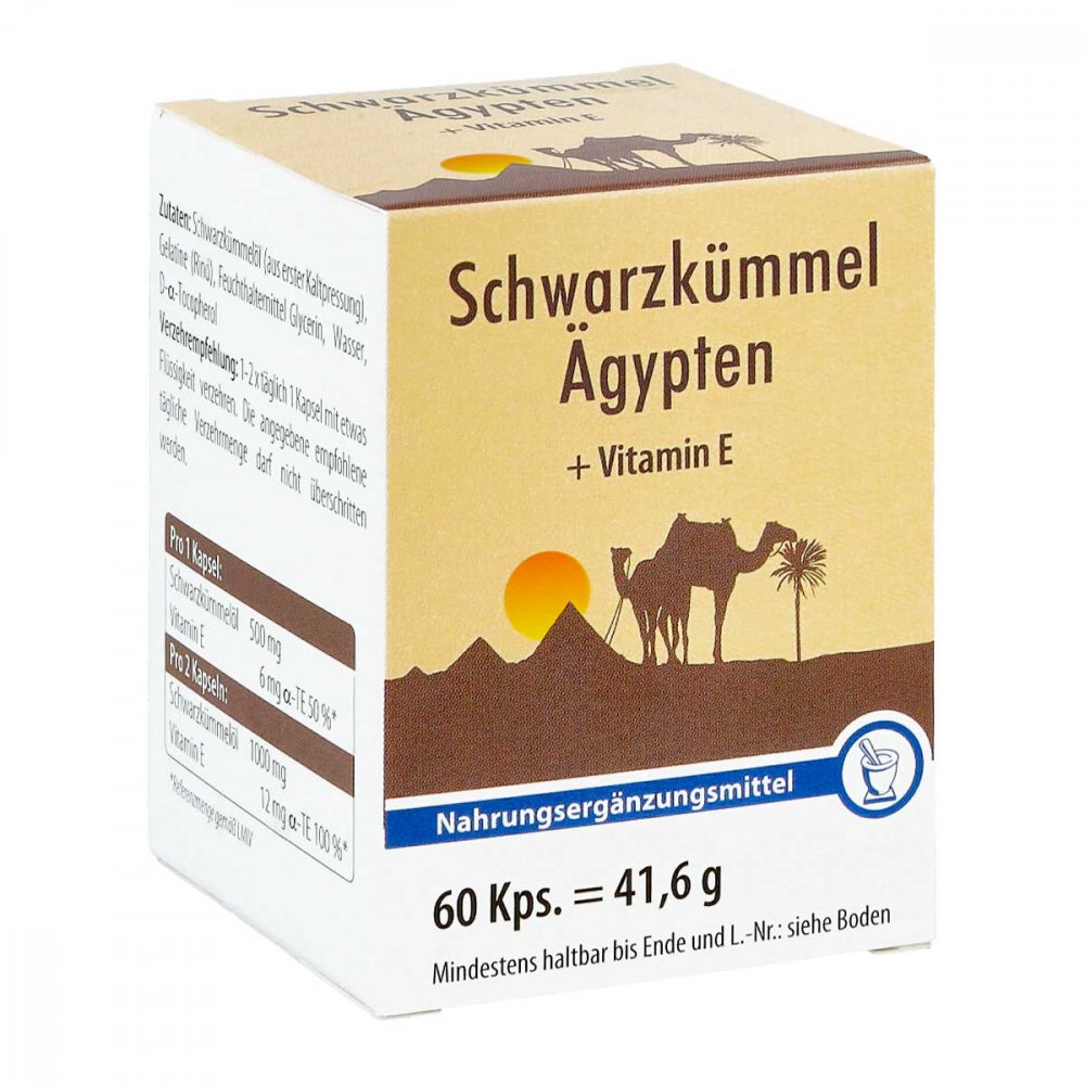 Pharma Peter GmbH Schwarzkümmel Ägypten+Vitamin E Kapseln 01248305