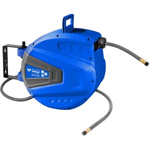 Brilliant-Tools Druckluftschlauchtrommel BT161100, 15+1,4m, 18 Bar, 3/8'', Hybrid-Polymer-Schlauch, Automatik