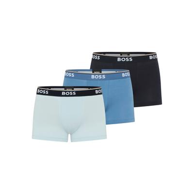 BOSS Packung, 3 Stk. aus Stretch-Baumwolle mit Logo-Bund, mittlere Bundhöhe