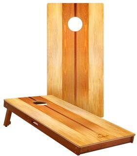 Skip's Garage Woody Solid Mahogany All-Weather Cornhole Boards