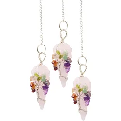 Magic Pendulum - Seven Chakra - Rose Quartz