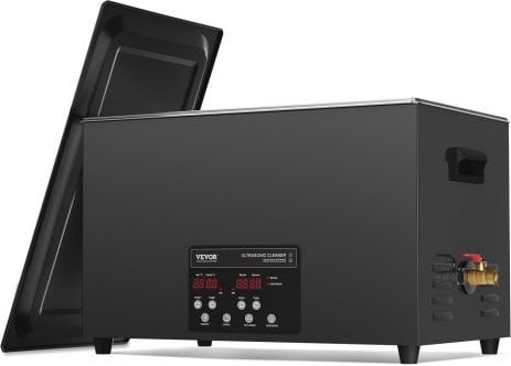 Vevor Ultrasoonreiniger 30L, 600W, 40kHz, met timer en verwarming, zwart, roestvrij staal