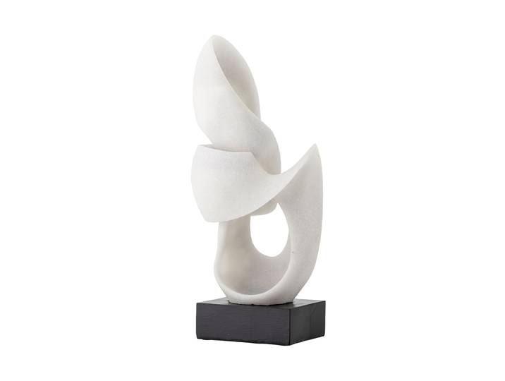 Grosse Design Skulptur „Alistair“ Schwarz, Weiss Bloomingville