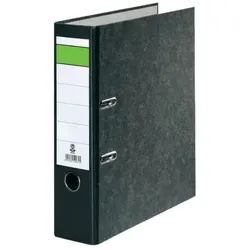 Ordner Wolkenmarmor - A4, 80 mm, schwarz