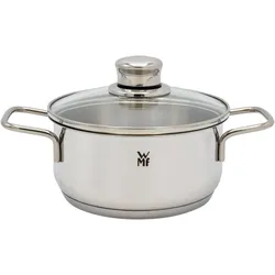 WMF Kochtopf Bratentopf Induktion 16cm Glasdeckel 1,5l Diadem Plus Edelstahl, Pfanne + Kochtopf, Silber