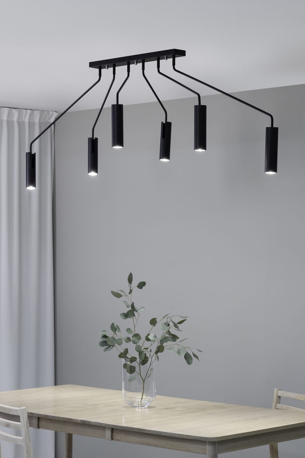 Markslöjd Plafonnier 6xgu10 noir Noir 192x60x192cm