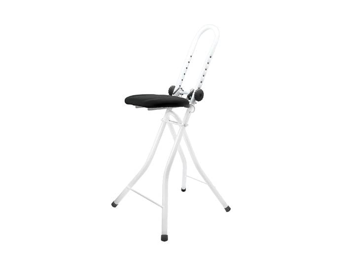 Stehhilfe MSV, schwarz-weiss (weiß), B:43cm H:97cm T:62cm, Stahl, Stühle, Stehhilfe