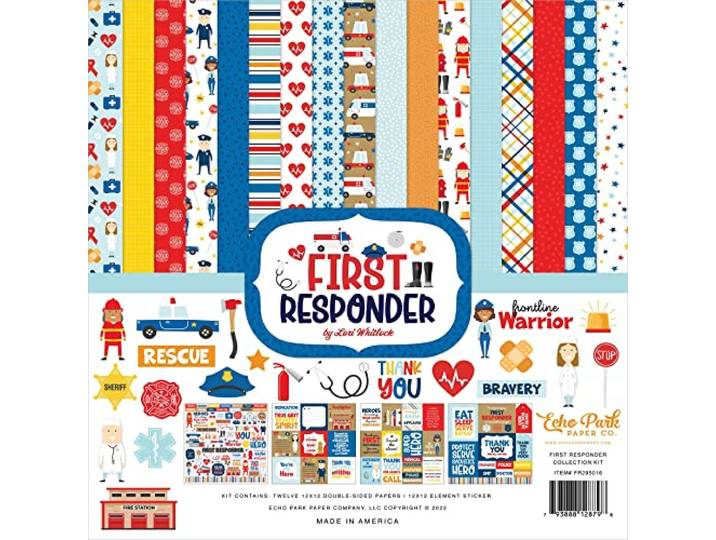 Echo Park Collection Kit 12 X12 -First Responder -FR295016