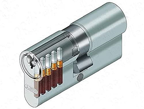 ABUS 007507 E50 N 10/30 halve eurocilinder met sleutel in nikkel