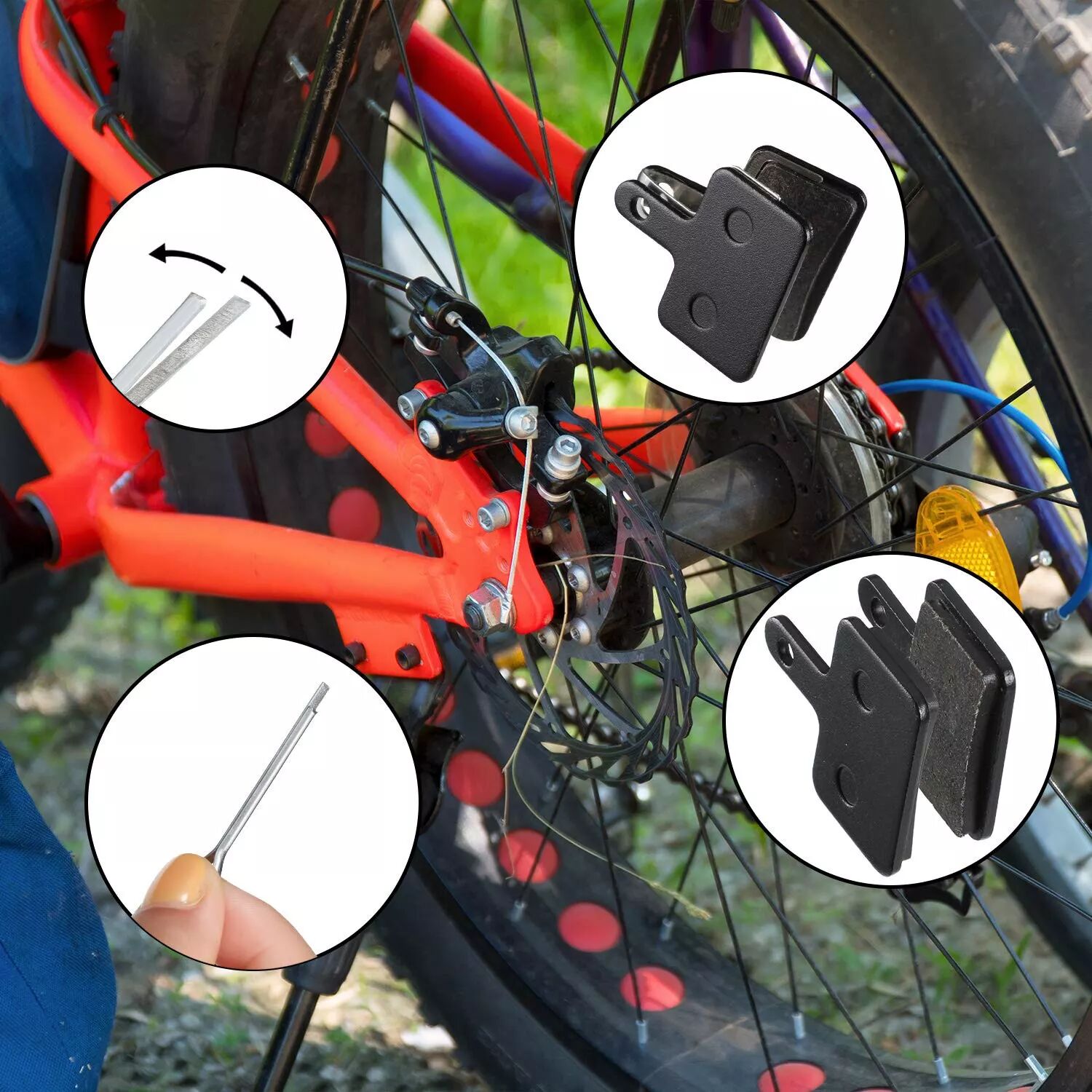 INF Scheibenbremsbeläge für Fahrrad 1 Paar