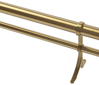 "Double Rod Drapery Hardware Kit - Brass, 28"" - 48"" - Ballard Designs"