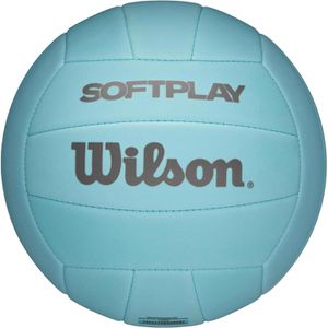 WILSON Volleyball Soft Play, Freizeit- & Trainingsball, blau, 280 Gramm, Größe 5