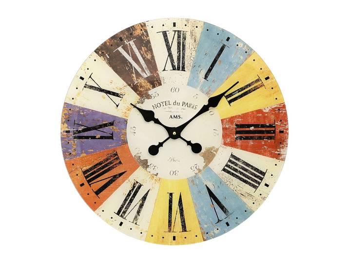 Horloge murale Amparo Verre Ø 50cm Multicolore