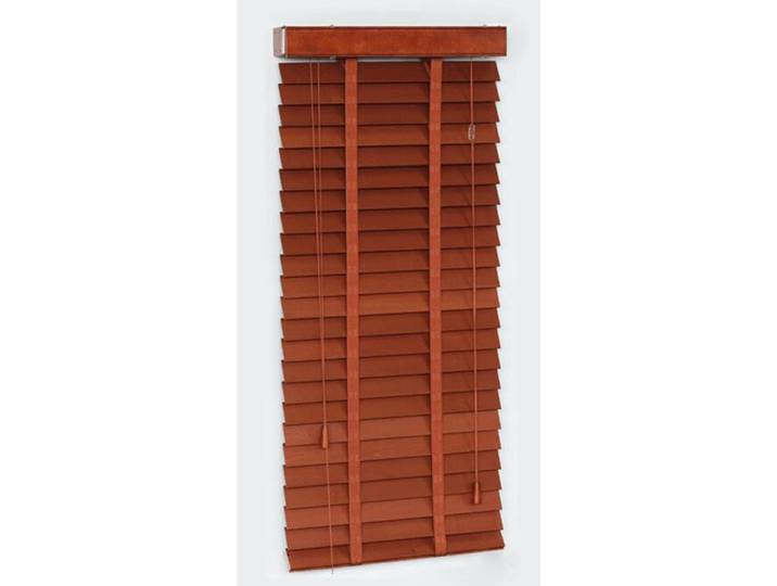 Stores de fenêtre en bois personnalisés en tilleul, lamelles Kasrail hautes en acier, 50mm, 100%