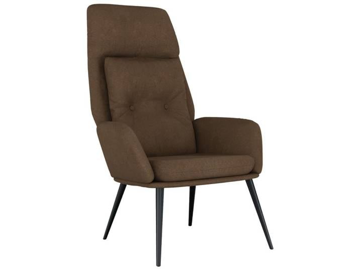 vidaXL Relaxsessel, Sessel Braun Wildleder-Optik