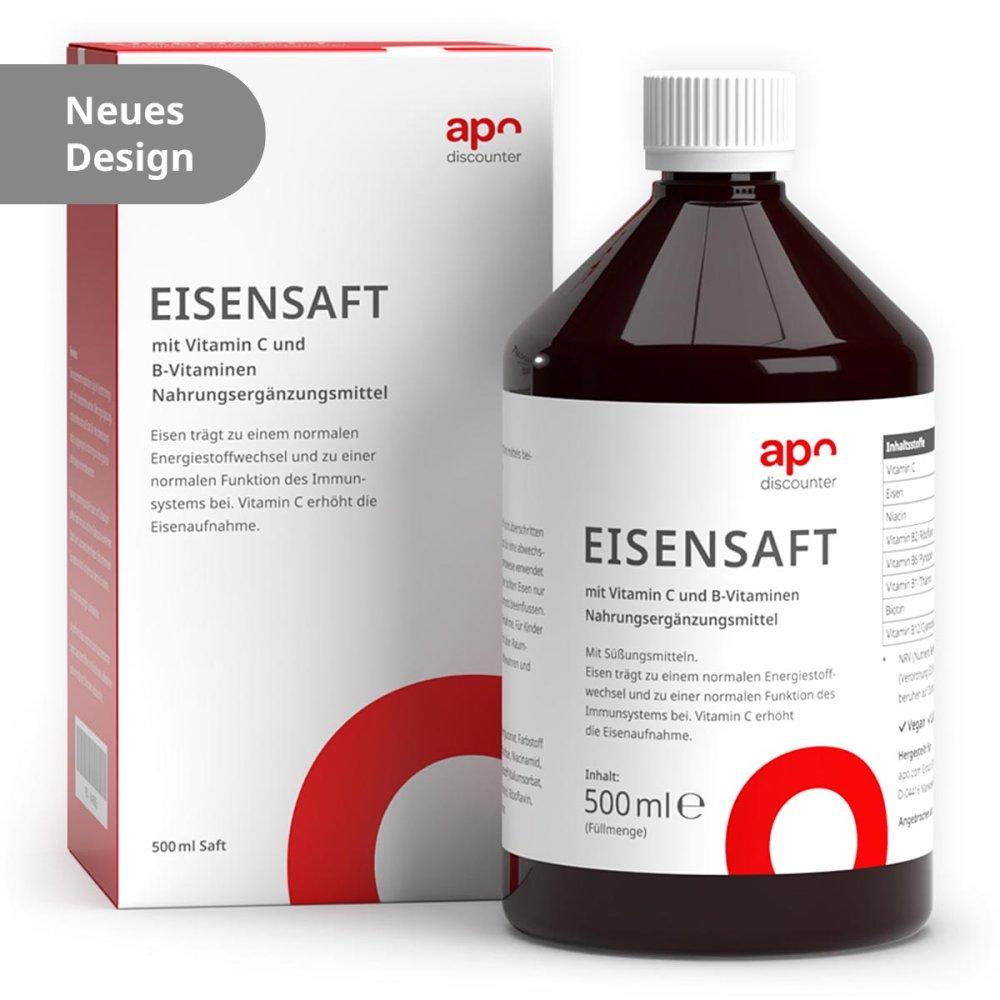 apo.com Group GmbH Eisensaft mit Vitamin B und C von apodiscounter 16498806