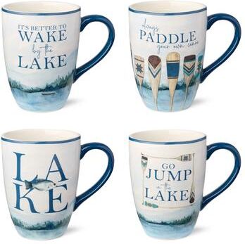 Certified International Wake At The Lake Set of 4 Mug 18 oz. 4 asst.