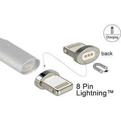 DELOCK Magnetischer Adapter 8 Pin Lightning Stecker