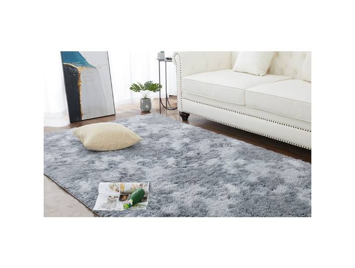 Tapis shaggy gris - ZVD - Dimensions 200x300 cm - Antidérapant - Fibres de polypropylène - Doux et moelleux - Lavable