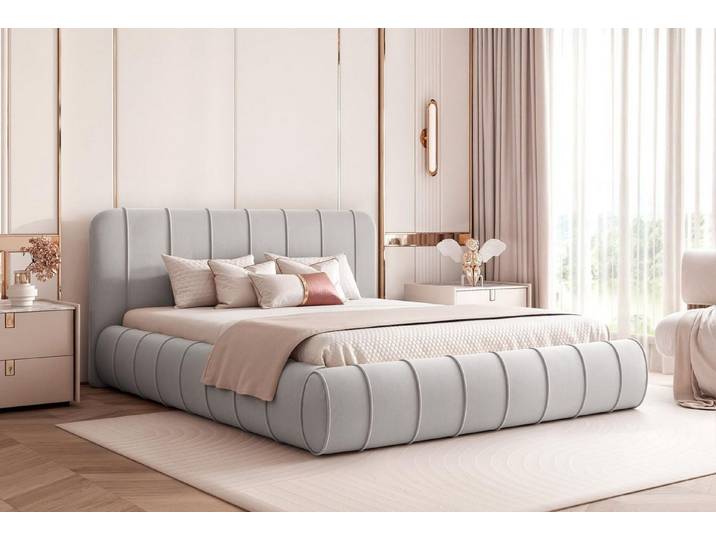 Compleo Polsterbett velvet, Bubble, Luxusbett mit Bettkasten, Elegant design
