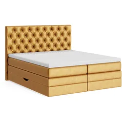 Boxspringbett irisette MONDO BARELL - Bezug: Stoff