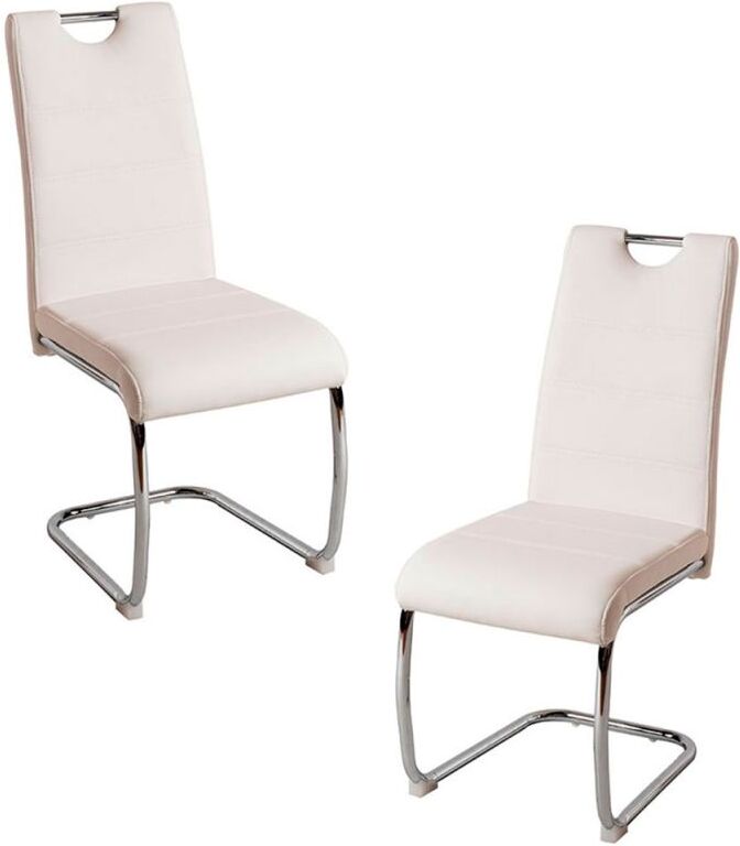 RegalosMiguel Pack 2 Sillas Hallen Polipiel - Blanco