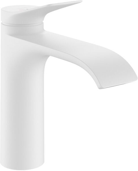 Hansgrohe Vivenis 110 Waschtisch-Einhebelmischer 75023700 mit Zugstangen-Ablaufgarnitur, mattweiß