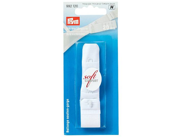 Prym BH-Verlängerer zum Einhaken weiss 20 mm 3 x 1 Haken