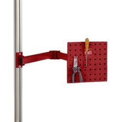 Manuflex ZB8232.3003 Werkzeugträgerplatte für CANTOLAB und ALU, BxH 305 x 305 mm, mit Doppelgelenk-Schwenkausleger
