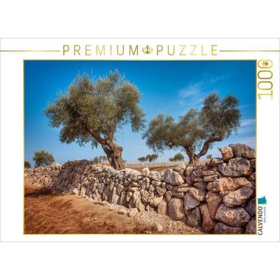 CALVENDO Puzzle Olivenhain im warmen Licht der Zuneigung | 1000 Teile Lege-Größe 64x48cm Foto-Puzzle für glückliche Stunden