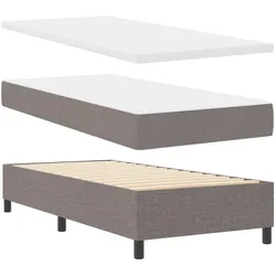 vidaXL, Boxspringbett, Bettmatratze (90 x 190 cm)