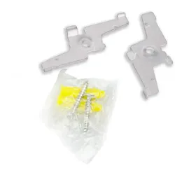 ISOLED Zubehör für NV-Einbau- und Aufbauschiene TRACK48 (FLAT) - Montageclip, 2 Stück, weiß ISO-116780