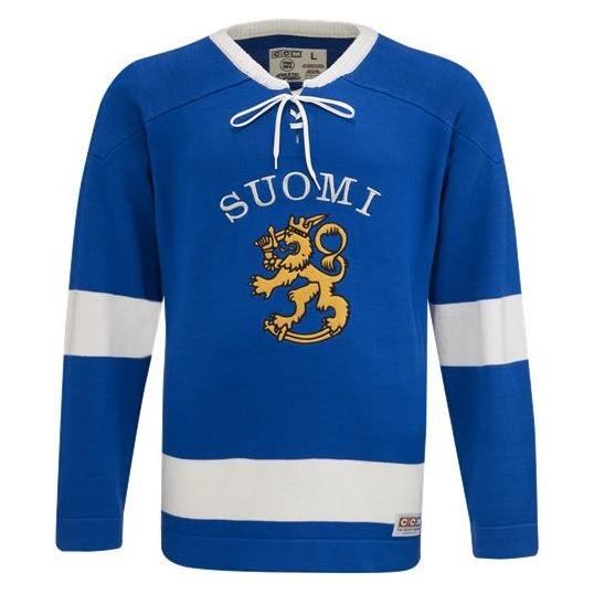 CCM WJY22AFI AD FLAG VINTAGE SWEATER TEAM FINLAND Klassisch Blau M (4057889) (M) (49642910)