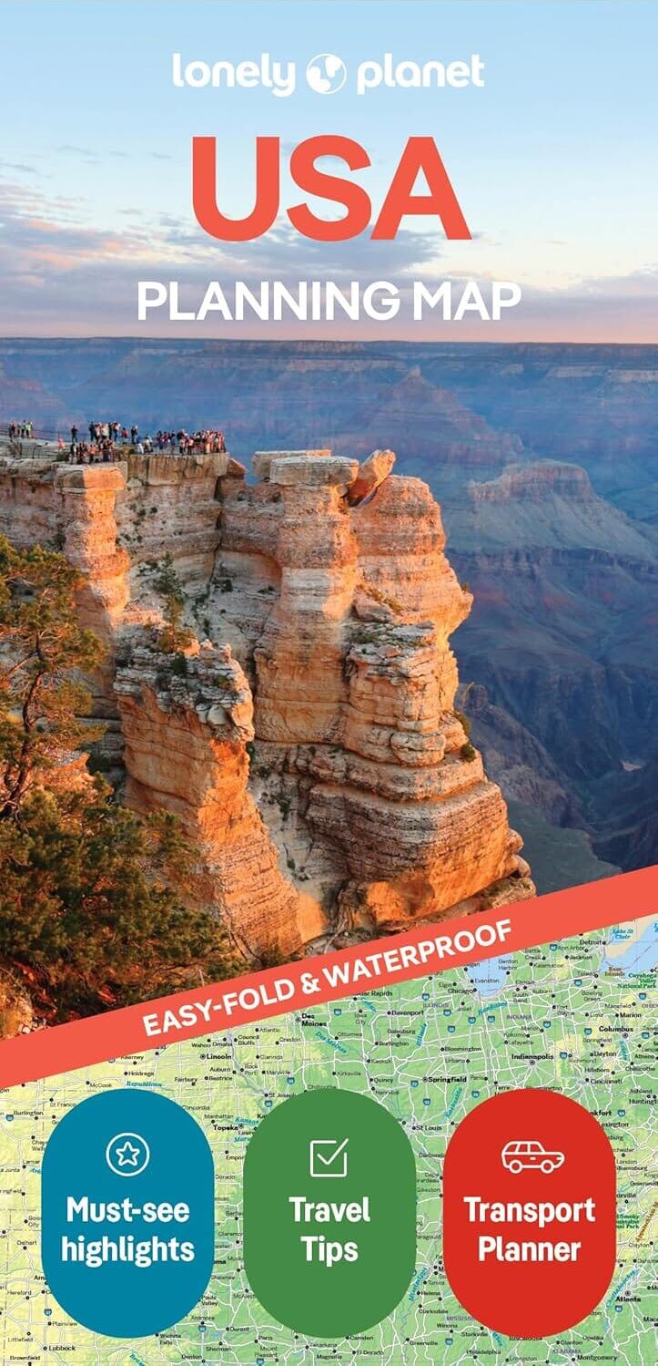 Lonely Planet EN Carte de planification (en anglais) - USA   Lonely Planet