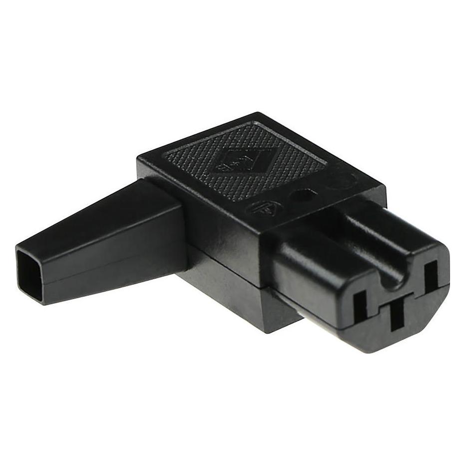 MPE-Garry C15 Power connector female left angled for 120 C (43R012111)
