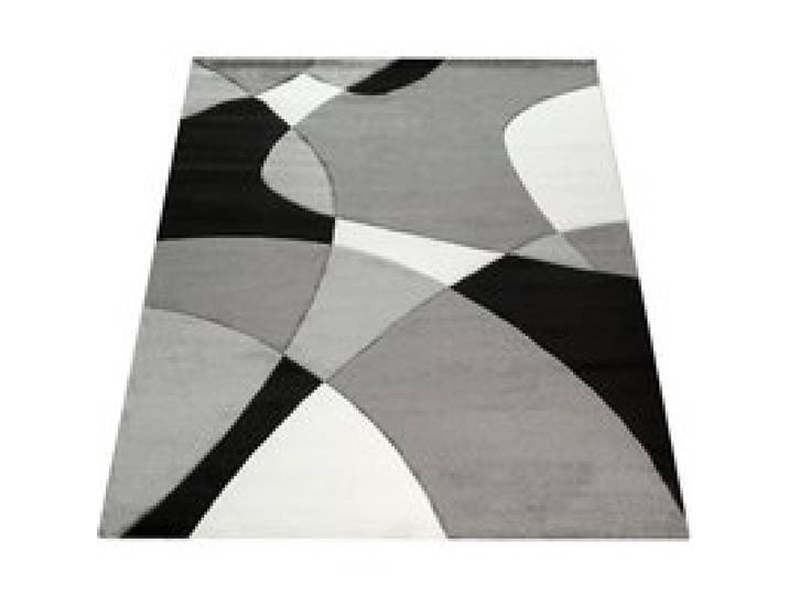 Tapis moderne Diamora noir-blanc 80x300 cm