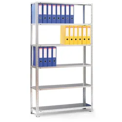 Ordnerregal COMPACT, 2500 x 1000 x 300 mm, verzinkt, Grund