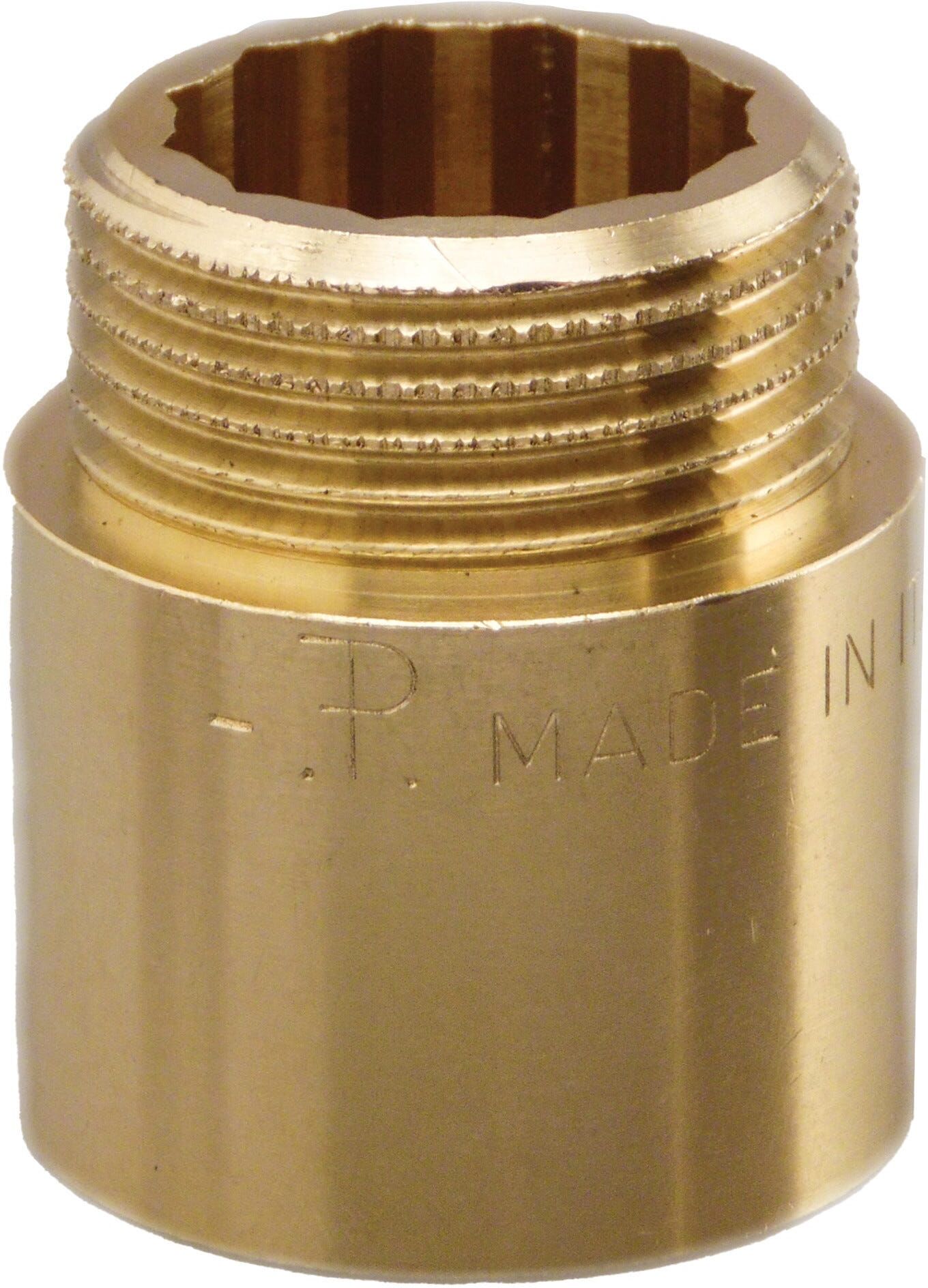 Tecnomat PROLUNGA PATTARONI OTTONE GIALLO FM 1/2 LUNGHEZZA 20 mm