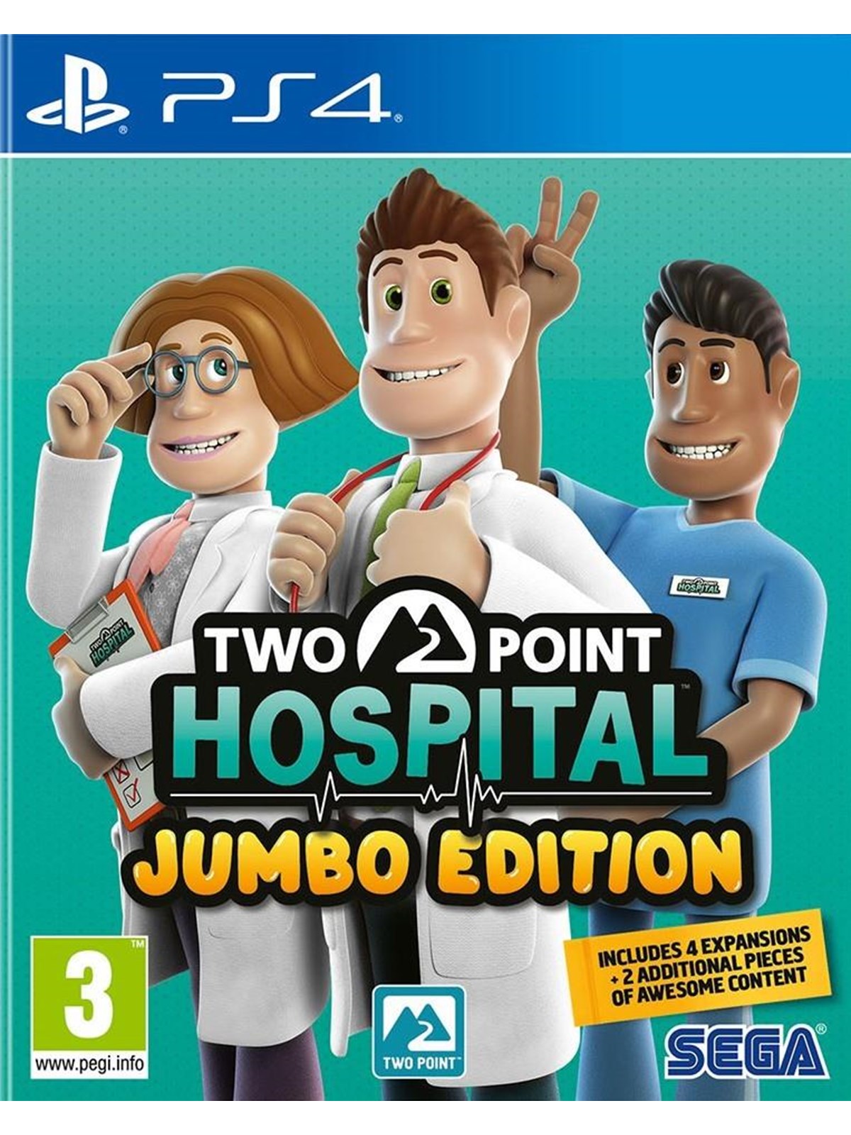 Two Point Hospital (Jumbo Edition) - Sony PlayStation 4 - Strategie - PEGI 3