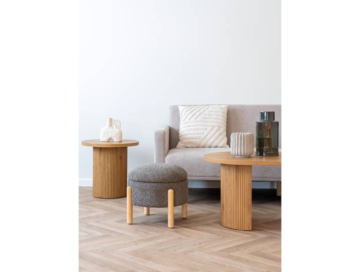 Repose-pieds 45 x 36 x 45cm Marron