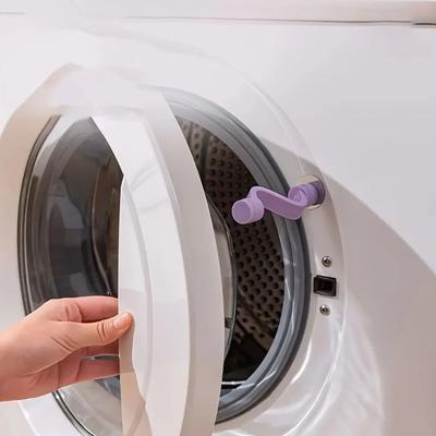 Ventilated Laundry Door Safety Lock For Mold Prevention & Child Protection purple