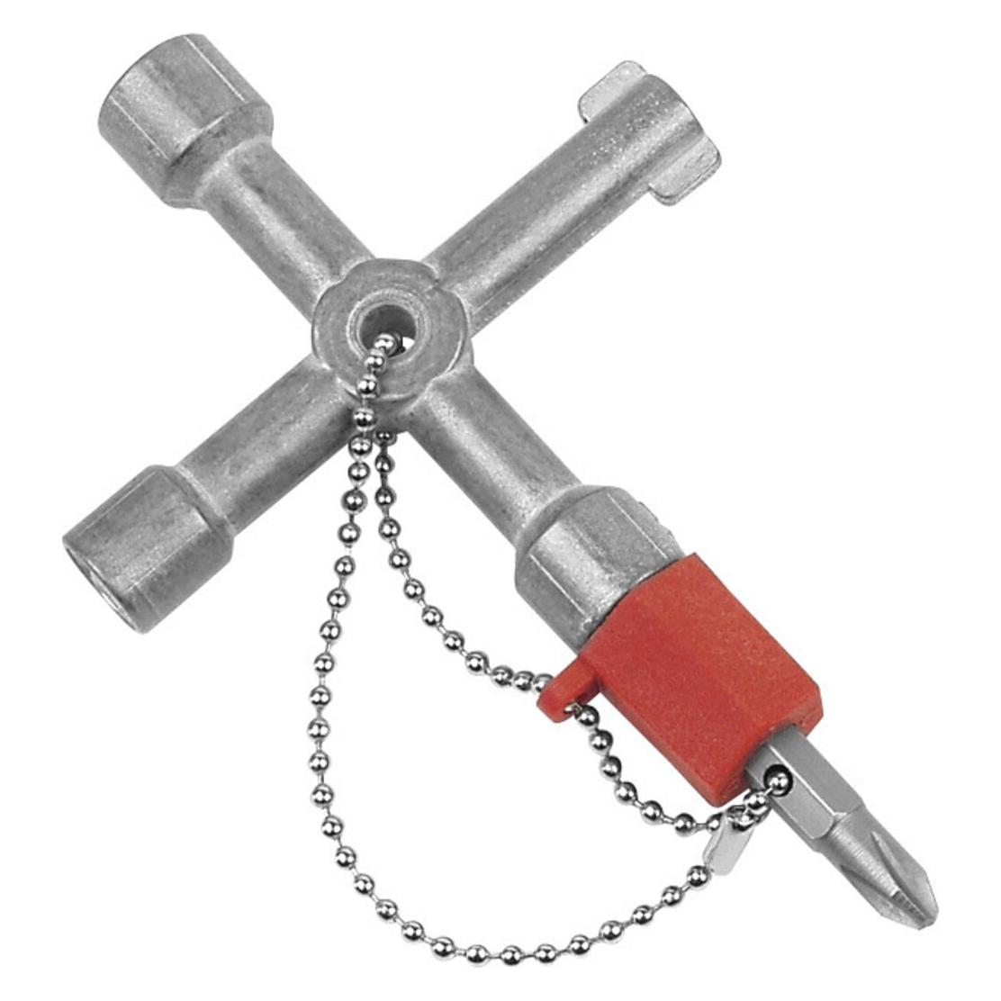 Mannesmann Mini-Kreuzschlüssel mit Kette (M94000)