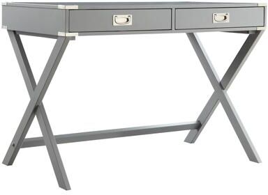 iNSPIRE Q Modern Kenton X Base Wood Accent Campaign Writing Desk