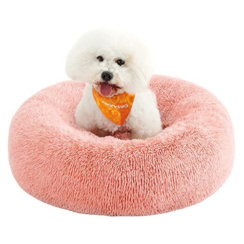 Feandrea Donut Hondenbed en Kattenmand, Roze, Diameter: 70 cm