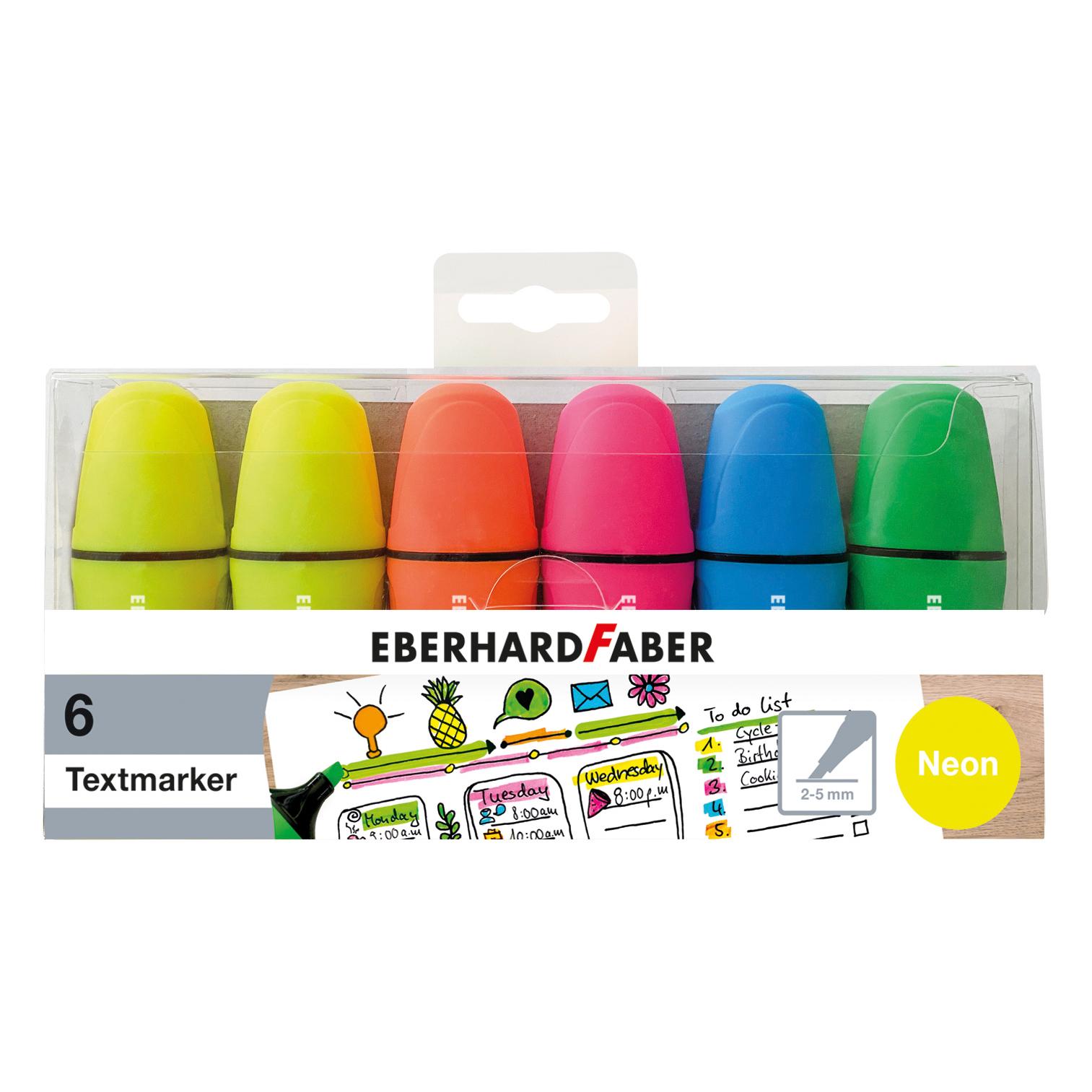 Faber Eberhard Textmarker Neon 6 Stück Kunststoffetui (6x) (551414)