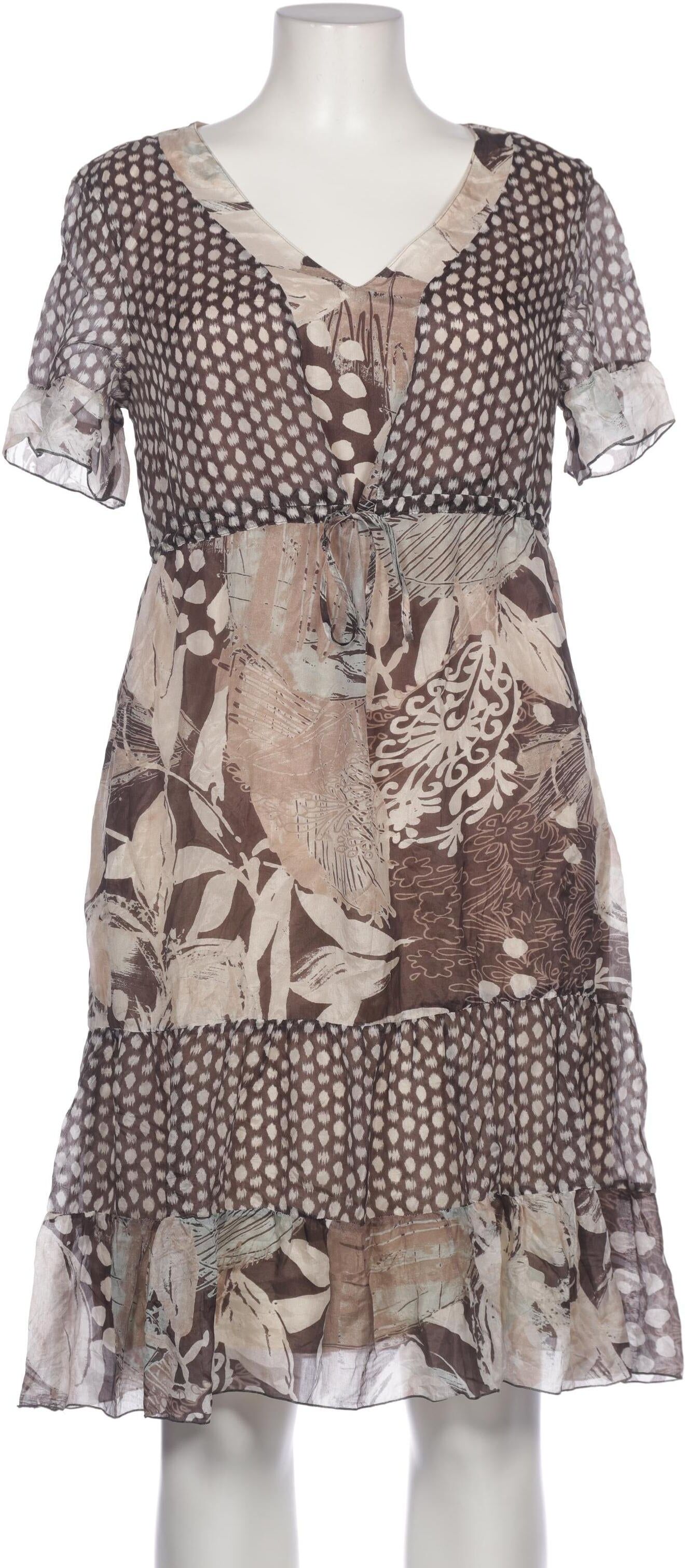 Gerry Weber Damen Kleid, Braun, Gr. EU 42, Viskose / Seide - Second Hand