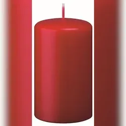 Kopschitz Kerzen Kerzen 4er Adventskerzen, Adventskranz Kerzen Set Weihnachtsrot, 80 x 50 mm, 4 Stück (1 Set)
