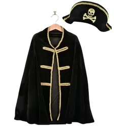 Den Goda Fen Pirate cape & hat (98-128 cm) (F7585)