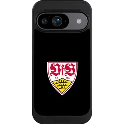 Nivocase Hülle für Google Pixel 9 Handyhülle NIVOcore Case Schwarz Offizielles Lizenzprodukt VfB Stuttgart (Google Pixel 9), Smartphone Hülle, Schwarz